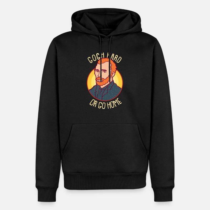 Peintre d'art peinture van gogh peinture impressionnisme - Sweat à capuche Premium bio Homme - noir