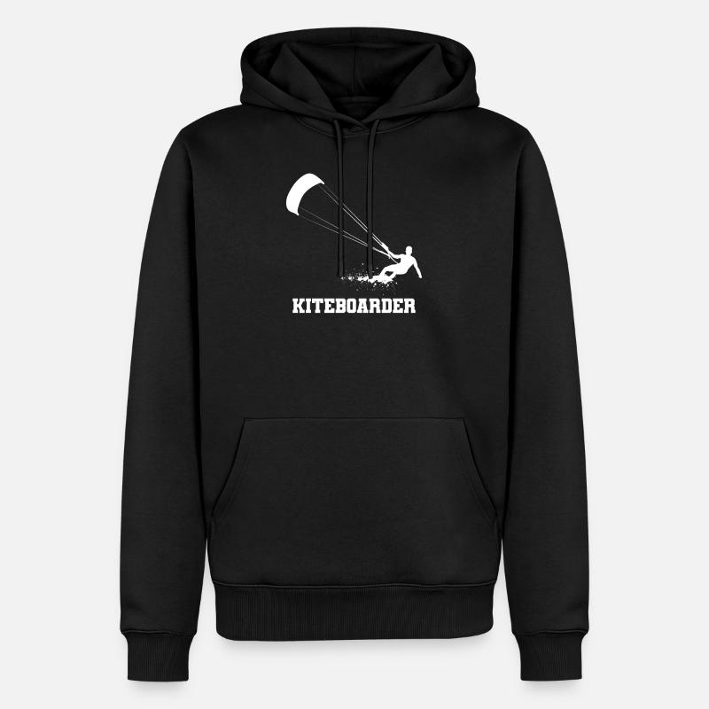 Kiteboard - Männer Premium Bio Hoodie - Schwarz