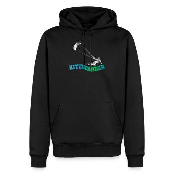 Kiteboard Board Kitesurfen - Männer Premium Bio Hoodie - Schwarz - Vorne - Nico (187cm)