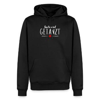 Heute wird getanzt Tanzen Ballerina Festival Tanz - Männer Premium Bio Hoodie - Schwarz - Vorne - Nico (187cm)
