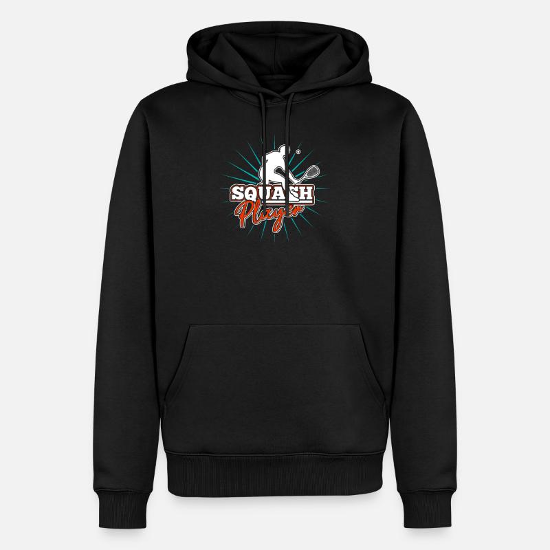 squash - Sweat à capuche Premium bio Homme - noir