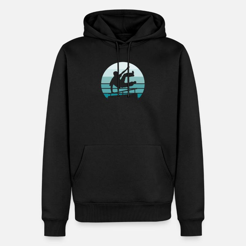 Parkour - Sweat à capuche Premium bio Homme - noir