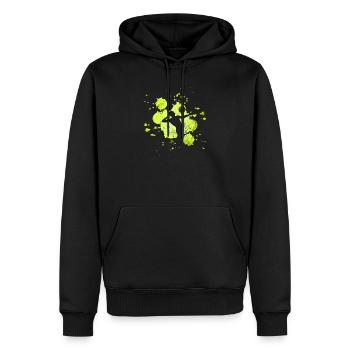 Volleyball - Männer Premium Bio Hoodie - Schwarz - Vorne - Nico (187cm)
