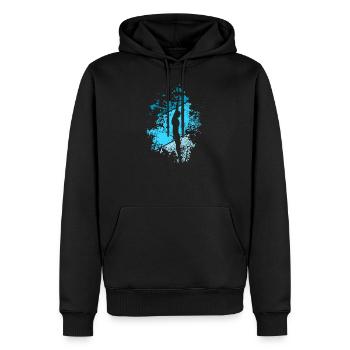 Vintage Wasserspringen Geschenk - Männer Premium Bio Hoodie - Schwarz - Vorne - Nico (187cm)