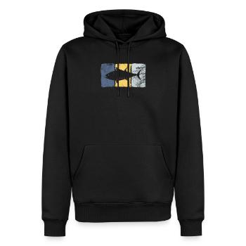 Hochsee Angeln Thunfisch - Männer Premium Bio Hoodie - Schwarz - Vorne - Nico (187cm)