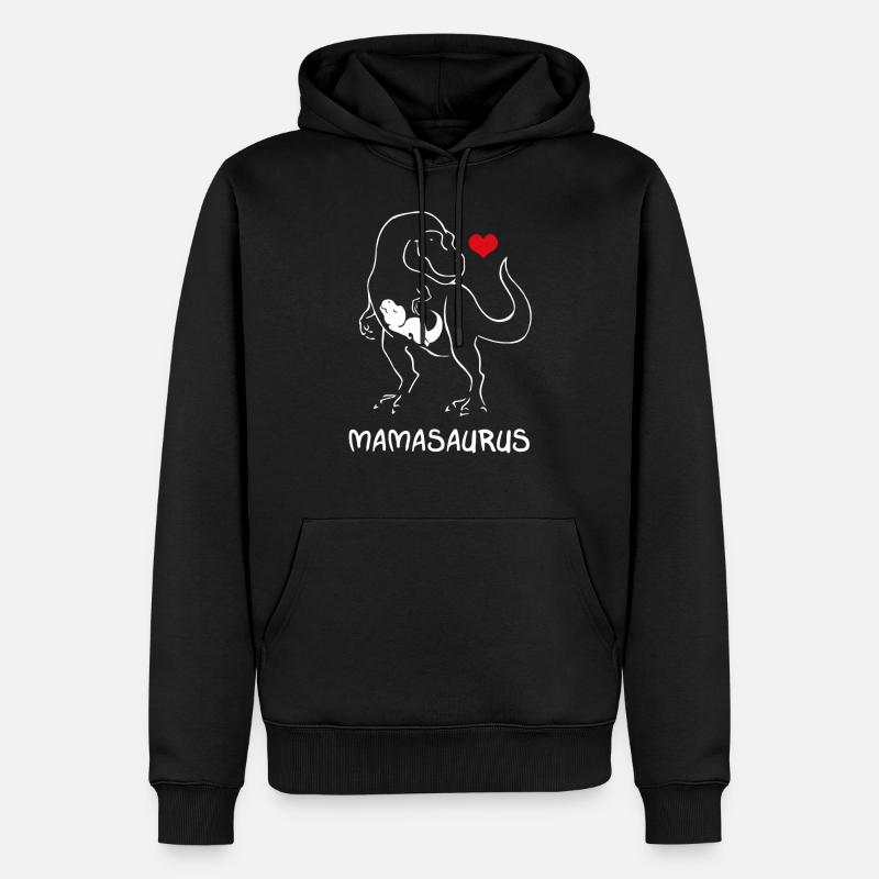 Mamasaurus - Männer Premium Bio Hoodie - Schwarz