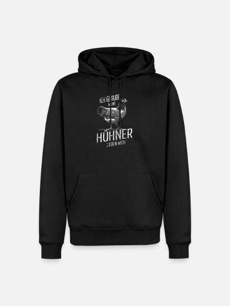 Hühner Flüsterer Hühnerbauer Geflügel - Männer Premium Bio Hoodie - Schwarz