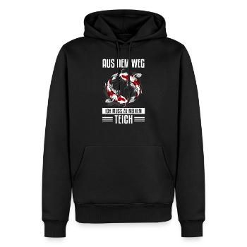Gartenteich Und Koi Karpfen Liebhaber - Männer Premium Bio Hoodie - Schwarz - Vorne - Nico (187cm)