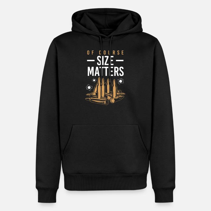 Waffe Schießen Patrone Geschenk - Männer Premium Bio Hoodie - Schwarz