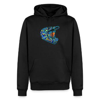 Helm Mountainbike - Männer Premium Bio Hoodie - Schwarz - Vorne - Nico (187cm)