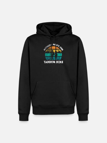 Tandem bike bike - Men’s Premium Organic Hoodie - black