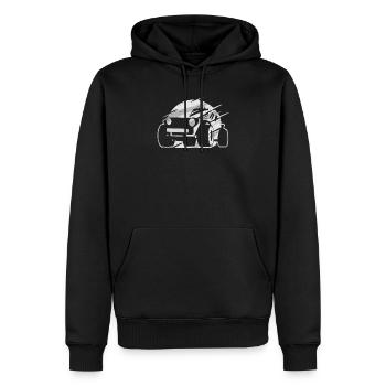 Buggy Strandbuggy Gelände Off-Road Fahrzeug - Männer Premium Bio Hoodie - Schwarz - Vorne - Nico (187cm)