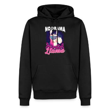 No Drama Lama Geschenk Kinder Geburtstag - Männer Premium Bio Hoodie - Schwarz - Vorne - Nico (187cm)