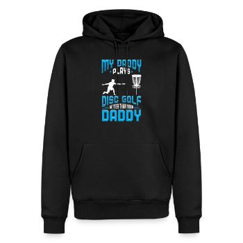 meilleur père par parDisc Golf Dad Best par Par Disc - Sweat à capuche Premium bio Homme - noir - Devant - Nico (187cm)