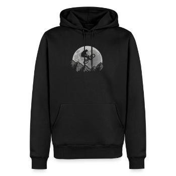 BMX Fahrrad Shirt Geschenk Mountainbike - Männer Premium Bio Hoodie - Schwarz - Vorne - Nico (187cm)