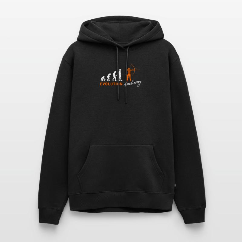 Evolution Bogenschießen Bogenschütze Bogen Männer Premium Bio Hoodie