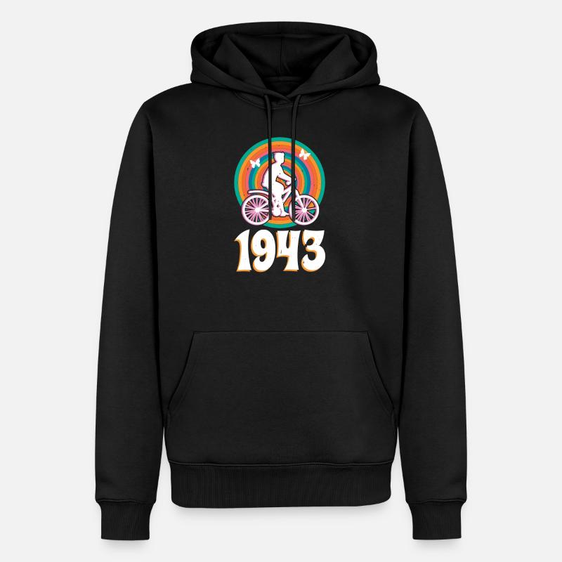 1945 Hoffmann LSD Entdeckung - Männer Premium Bio Hoodie - Schwarz