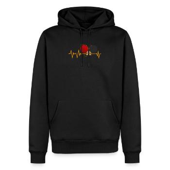 Tischtennis Und Ping Pong - Männer Premium Bio Hoodie - Schwarz - Vorne - Nico (187cm)