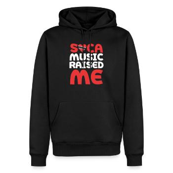 Soca Music is Life Trinidad and Tobago Trini - Sweat à capuche Premium bio Homme - noir - Devant - Nico (187cm)