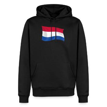 Hollande pays-bas drapeau patriote cadeau état - Sweat à capuche Premium bio Homme - noir - Devant - Nico (187cm)