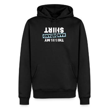 Turnen Und Handstand Shirt - Männer Premium Bio Hoodie - Schwarz - Vorne - Nico (187cm)