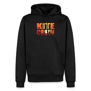Équipage de kitesurf - Sweat à capuche Premium bio Homme - noir - Devant - Nico (187cm)