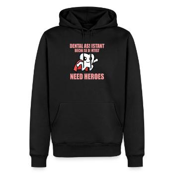 Zahnarzthelferin - Männer Premium Bio Hoodie - Schwarz - Vorne - Nico (187cm)