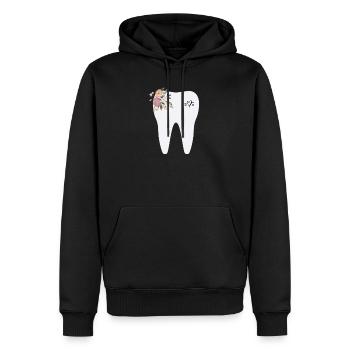 tooth - Men’s Premium Organic Hoodie - black - Front - Nico (187cm)