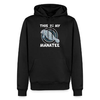 This is my Manatee chubby mermaids Seekuh Seekühe - Männer Premium Bio Hoodie - Schwarz - Vorne - Nico (187cm)