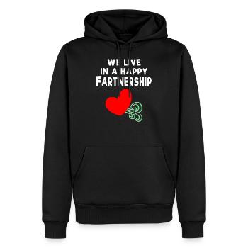 Furzen Geschenk Furzer Shirt Furz Beziehung - Männer Premium Bio Hoodie - Schwarz - Vorne - Nico (187cm)