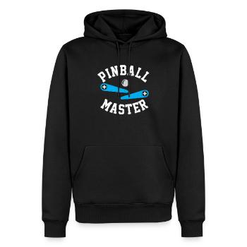 Pinball Master Flipper automatique Joueur Spie Automat - Sweat à capuche Premium bio Homme - noir - Devant - Nico (187cm)
