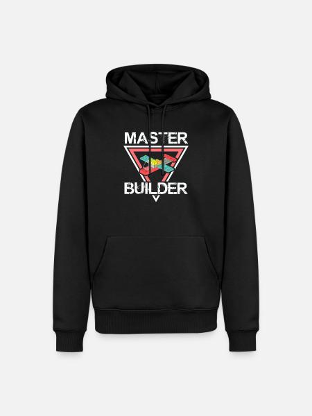 Master Builder Flugzeug Spielzeug für Experten Builder Papa - Männer Premium Bio Hoodie - Schwarz