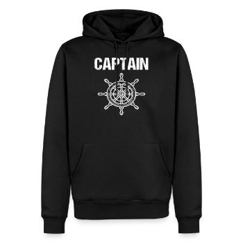 Boat bateau bateau de bateau de boating cadeau T-shirt - Sweat à capuche Premium bio Homme - noir - Devant - Nico (187cm)
