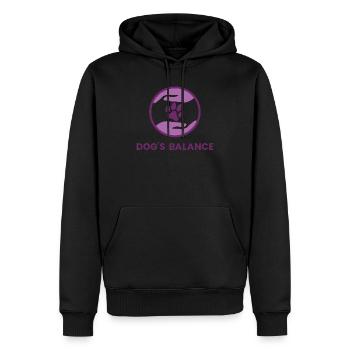 Logo colour 3 - Männer Premium Bio Hoodie - Schwarz - Vorne - Nico (187cm)
