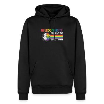 Neurodiversity Neurodiversity Autistic Autism - Men’s Premium Organic Hoodie - black - Front - Nico (187cm)