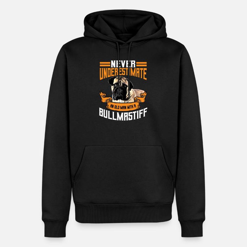 Bullmastiff Geschenk Männer - Männer Premium Bio Hoodie - Schwarz