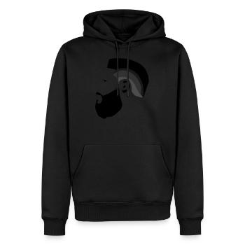 Attraktives Hipster-Barthaar - Männer Premium Bio Hoodie - Schwarz - Vorne - Nico (187cm)