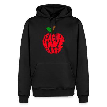 TEACHER HAVE CLASS Professeur sort Prof Drôle - Sweat à capuche Premium bio Homme - noir - Devant - Nico (187cm)