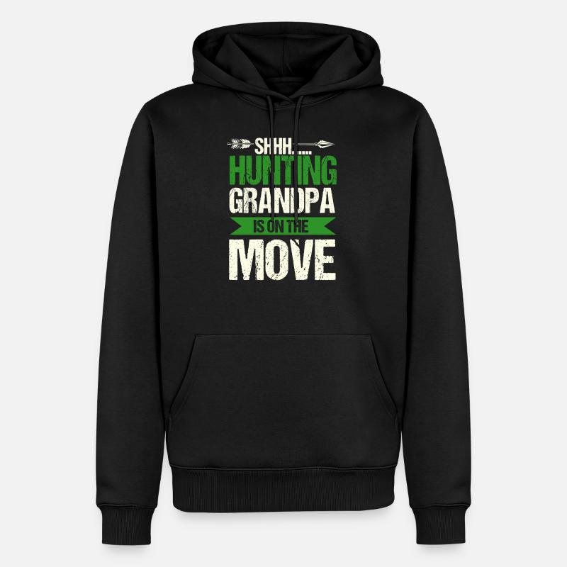 Jäger Opa Geschenk - Männer Premium Bio Hoodie - Schwarz