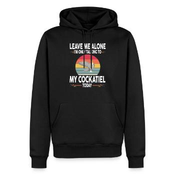 Nymphensittich Vogelbesitzer Vogel Haustier Vögel - Männer Premium Bio Hoodie - Schwarz - Vorne - Nico (187cm)