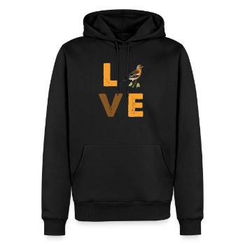 Finken Vogelbesitzer Vogel Haustier Vögel Finke - Männer Premium Bio Hoodie - Schwarz - Vorne - Nico (187cm)