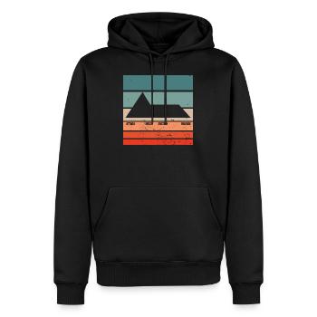 ADSR Modular Techno Festival Nerd Synthesizer - Männer Premium Bio Hoodie - Schwarz - Vorne - Nico (187cm)