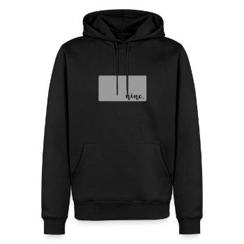 NINE 9 ANS 9 anniversaire fille rétro - Sweat à capuche Premium bio Homme - noir - Devant - Nico (187cm)