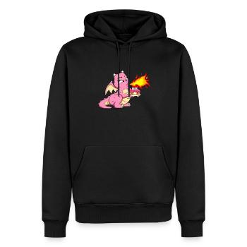 JE SUIS DÉJÀ 4 4 anniversaire fille 4 ans - Sweat à capuche Premium bio Homme - noir - Devant - Nico (187cm)