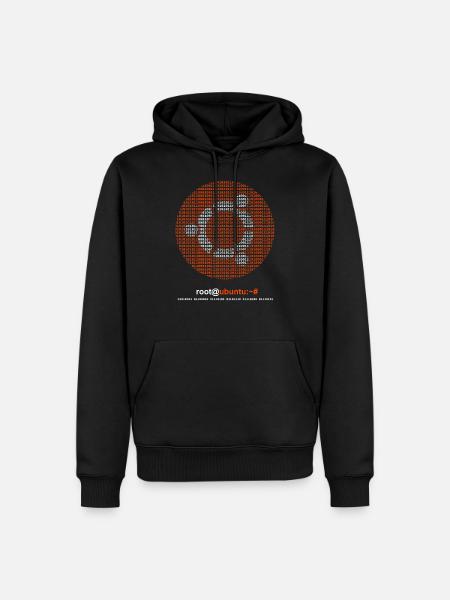 Ubuntu Binary - Men’s Premium Organic Hoodie - black