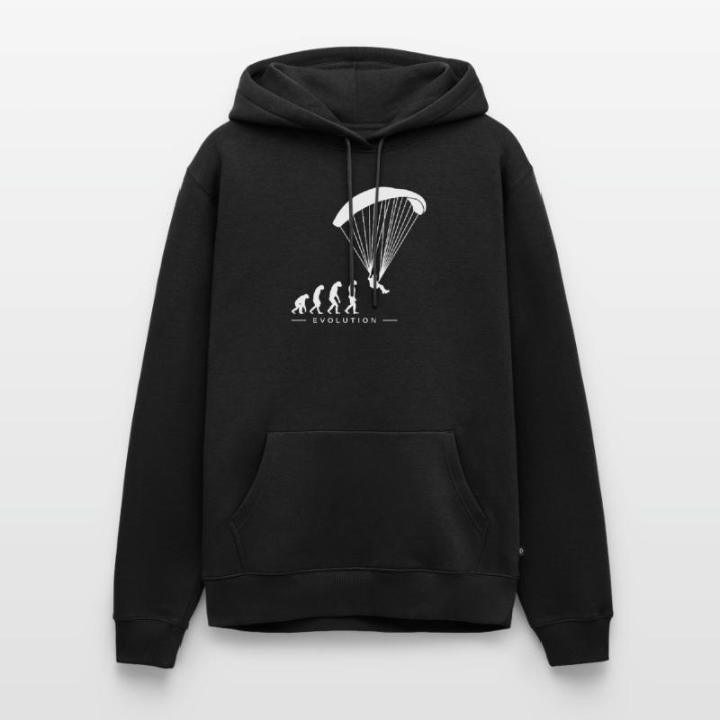 Paragleiter Paragleiten Evolution Motif Sweat à capuche Premium bio Homme