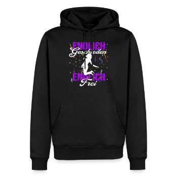 Scheidung Geschieden Scheidungsparty getrennt - Männer Premium Bio Hoodie - Schwarz - Vorne - Nico (187cm)