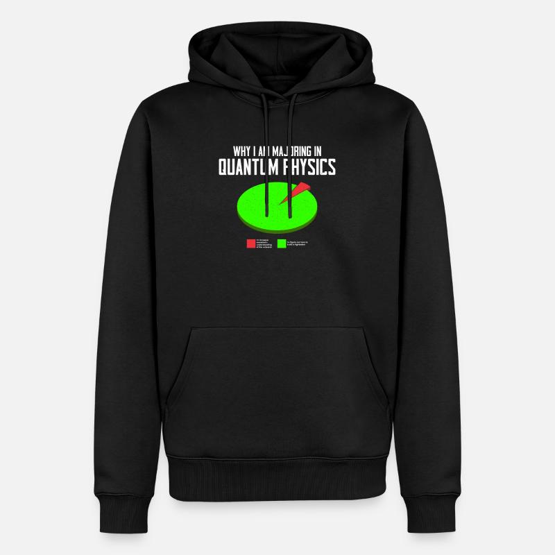 Physique quantique Physiciens scientifiques - Sweat à capuche Premium bio Homme - noir