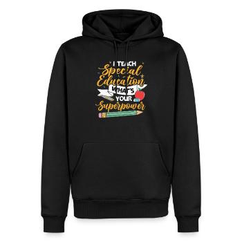 Special Education Special Education Teacher School - Men’s Premium Organic Hoodie - black - Front - Nico (187cm)