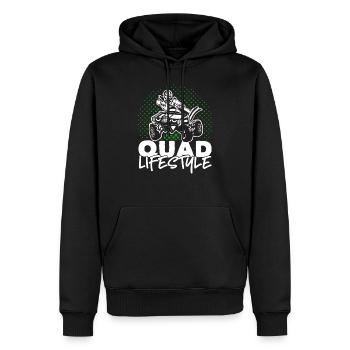 Quad ATV quad conduite tout-terrain quad conduite quad - Sweat à capuche Premium bio Homme - noir - Devant - Nico (187cm)